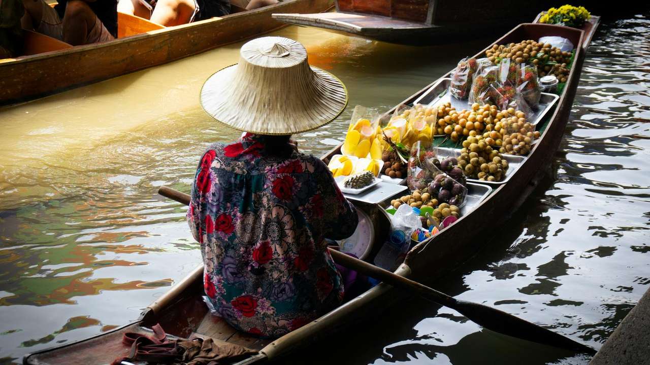 Vibrant Floating Markets