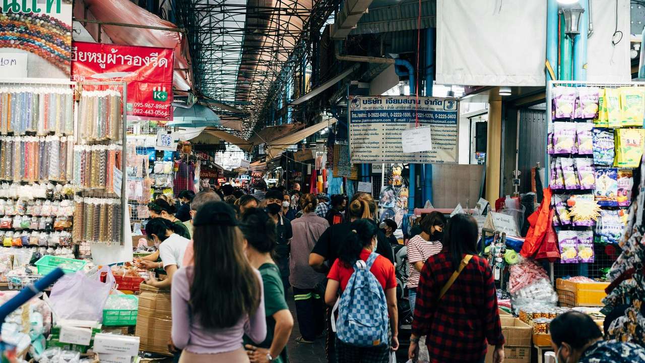 Dive into Bustling Market Scenes